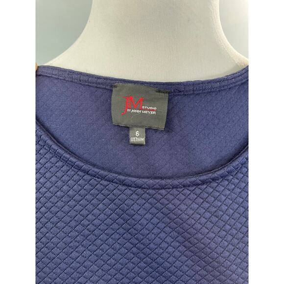 JM Studio Women’s Blue Knee Length Fit Flare Dress - Picture 5 of 7